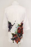 画像2: 【WINTERセール】CIVARIZE / マルチカラーフラワープリント六部袖シャツ 46 ホワイト O-24-03-23-021-CI-sh-YM-ZT301 (2)