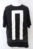 画像1: NO ID. / 天竺NOプリントBIG-Tシャツ ONE ブラック O-24-04-03-046-NO-ts-YM-ZT97 (1)