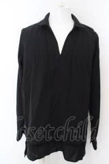 画像: NO ID. BLACK / レイヤードプルオーバータックシャツ 1 ブラック O-24-04-03-057-NO-sh-YM-ZT114