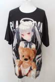 画像1: TRAVAS TOKYO /  rurudoコラボ ビッグシルエットTシャツ F ブラック O-24-04-15-024-TR-ts-YM-ZT465 (1)