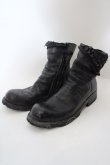 画像1: KMRii / Coating Crush Boots ショートブーツ  ブラック O-24-04-16-071-KM-sho-YM-ZT4000 (1)