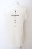 画像2: KMRii / gundaコラボ　Tシャツ  オフホワイト O-24-04-16-018-KM-to-YM-ZT291 (2)