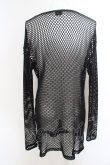 画像2: MSML / COTTON MESH LONG SLEEVE カットソー L ブラック O-24-04-23-041-MM-sh-YM-ZT (2)