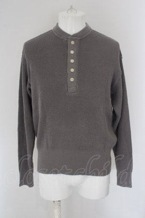 画像: MR.OLIVE / COMA COTTON WAFFLE KNITTING CLASSIC ニット S グレー O-24-04-24-028-MR-to-YM-ZT0426