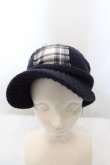 画像3: LGB / BERET/BCR ニットキャップ F ブラックｘブルーグレイｘアイボリー O-24-04-26-039-LG-za-YM-OS (3)