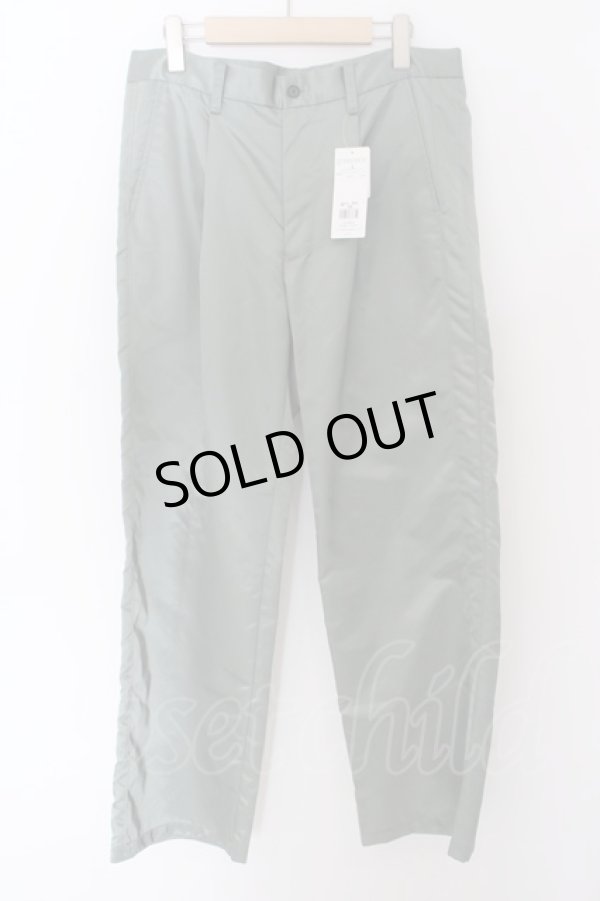 画像1: 【セール】LOVELESS / WATER REPELLENT ナイロンワイドパンツ L グリーン O-24-04-28-013-LO-pa-YM-ZT090 (1)