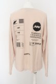 画像2: NIL DUE / NIL UN TOKYO / TAG LONG SLEEVE Tシャツ  オートミール O-24-04-28-002-NI-to-YM-ZT91 (2)