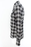 画像2: 【WINTERセール】5351pour les Hommes / ウール混ブロックチェックシャツ 2 ブラック O-24-05-06-003-53-sh-YM-ZT92 (2)