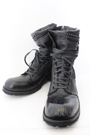 画像: KMRii / Crush Chrome Boots 03　ブーツ  ブラック O-24-05-06-115-KM-sho-YM-OS