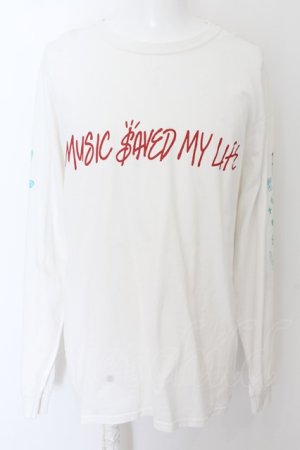 画像: MSML / GRAPHIC LONG SLEEVE　カットソー L ホワイト O-24-05-14-045-MM-to-YM-ZT0519