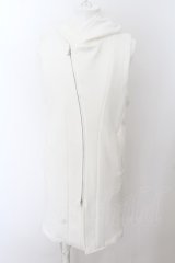 画像: 【WINTERセール】TORNADO MART / ロングフーディベスト M ホワイト O-24-05-16-025-TO-to-YM-ZT024