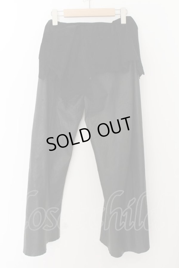 画像1: IFSIXWASNINE / TUXEDO PANTS PIG ワイドパンツ F ブラック O-24-05-16-037-IF-pa-YM-ZT-ML001 (1)