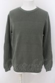 画像1: 【セール】ZARA / 切替ボーダー編みクルーネックニット EU XL グリーン O-24-05-19-009-ZA-to-YM-ZT250 (1)