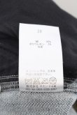 画像3: 【WINTERセール】Roen / カウレザー切替変形デニムパンツ 28 インディゴｘブラウン O-24-05-21-037-Ro-pa-YM-ZT-ML019 (3)