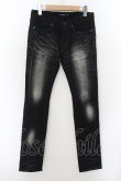 画像1: 【WINTERセール】CIVARIZE / Shell ストレッチスキニーデニムパンツ 42 ブラック O-24-05-23-047-CI-pa-YM-ZT341 (1)