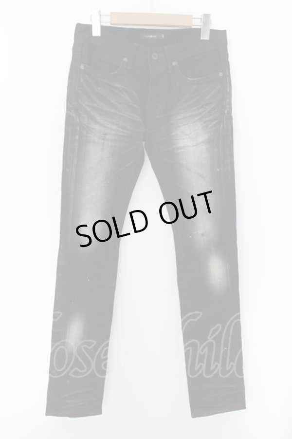 画像1: 【WINTERセール】CIVARIZE / Shell ストレッチスキニーデニムパンツ 42 ブラック O-24-05-23-047-CI-pa-YM-ZT341 (1)