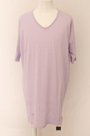 画像: 【WINTERセール】unrelaxing / ビッグシルエットVネックTシャツ F パープル O-24-05-26-043-un-to-YM-ZT187