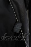 画像5: 【WINTERセール】AKM / ストレッチラムレザーZIPUPシャツジャケット 44 ブラック O-24-05-30-054-AK-ou-YM-ZT-ML003 (5)