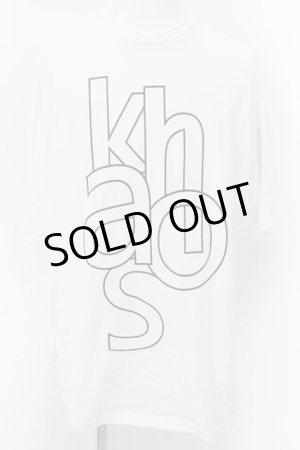 画像: 【セール】NO ID. / KHAOSプリントBIG　Tシャツ ONE ホワイト O-24-06-06-012-NO-ts-YM-ZT119