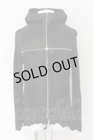 画像: 14th Addiction / ROYAL FLASH別注 CROSS ZIP HOODIE JKT　デストロイレザージャケット 2 ブラック O-24-06-23-018-14-ou-YM-OS