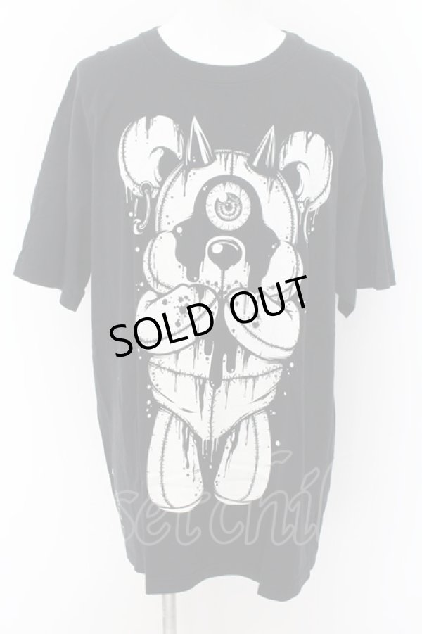画像1: M:E（エムイー） / BIG Tシャツ F ブラック O-24-06-23-023-ME-ts-YM-OS (1)