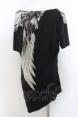 画像2: CIVARIZE / Abuse チェーン付きドレープTシャツ 46 ブラック O-24-06-27-005-CI-ts-YM-OS (2)