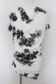 画像1: CIVARIZE / Seeker フラワー総柄ドレープTシャツ 44 ホワイト O-24-06-27-121-CI-ts-YM-OS (1)