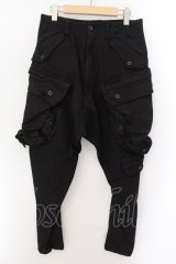 画像: JULIUS / 10.5oz ストレッチガスマスクカーゴパンツ 1 ブラック O-24-10-24-034-JU-pa-YM-OS