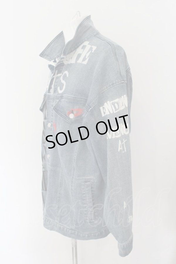 画像3: SWITCHBLADE / GRAPHIC PRINT DENIM ジャケット M インディゴ O-24-10-24-055-SW-ja-YM-M118 (3)