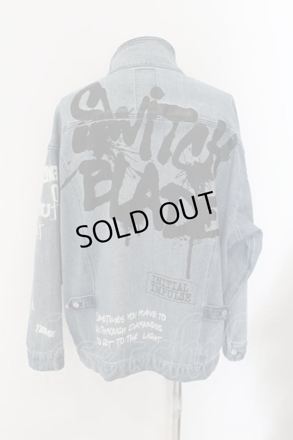 画像4: SWITCHBLADE / GRAPHIC PRINT DENIM ジャケット M インディゴ O-24-10-24-055-SW-ja-YM-M118 (4)