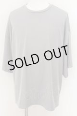画像: NO ID. / ドロップショルダードレープBIG Tシャツ ONE グレー O-24-08-11-021-NO-ts-YM-ZT107