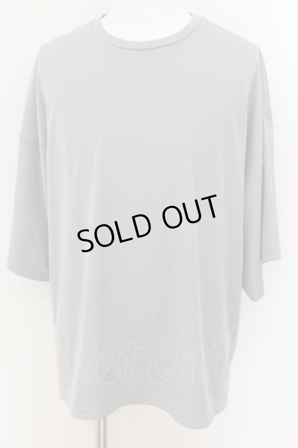 画像1: NO ID. / ドロップショルダードレープBIG Tシャツ ONE グレー O-24-08-11-021-NO-ts-YM-ZT107 (1)