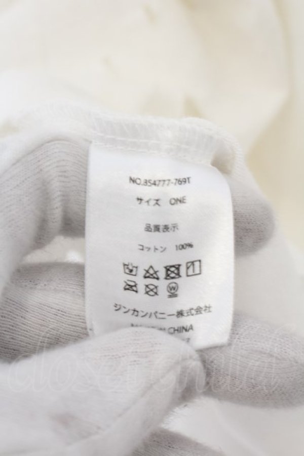 なとり 絶対零度 Tシャツ ‎白 Mサイズ NO ID. / デストロイBIGTシャツ ONE ホワイト O-24-08-14-004-NO