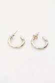 画像1: NIL DUE / NIL UN TOKYO / CARVED SEAL RING PIERCE ピアス  シルバー O-24-08-29-170-NI-ac-YM-OS (1)