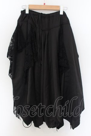 画像: 【WINTERセール】CIVARIZE / レイヤードスカートパンツ F ブラック O-24-09-16-032-CI-pa-YM-ZT149