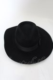 画像2: CIVARIZE / Widow中折れビッグフェルト  ブラック O-24-09-16-057-CI-za-YM-ZT0930A (2)