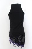 画像2: CIVARIZE / Poisonous クラッシュ加工フェイクレイヤードタンクトップ 44 ブラックｘパープル O-24-09-16-012-CI-to-YM-OS (2)
