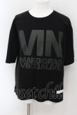 画像1: 【WINTERセール】MARDIGRAS(SADS清春) / VINNY BEACH LYRIC POEM Tシャツ L ブラック O-24-09-24-041-MA-ts-YM-ZT216 (1)