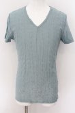 画像1: 【WINTERセール】5351pour les Hommes / シャドーゴシッククインクルVネックTシャツ 3 グリーン O-24-09-24-021-53-ts-YM-ZT430 (1)