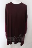 画像1: 【WINTERセール】NO ID. BLACK / スイッチングドロップショルダーU/N-Tシャツ ONE ダークパープル O-24-09-26-041-NO-to-YM-ZT410 (1)