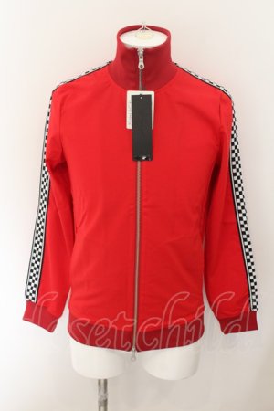 画像: 【WINTERセール】NO ID. BLACK / チェッカーフラッグライントラックジャケット 1 レッド O-24-09-26-046-NO-ja-YM-ZT066