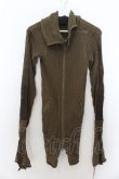 画像2: LGB / ZIP UP/STD KNIT パッチスカルローゲージニット 1 カーキ O-24-09-27-004-LG-to-YM-OS (2)