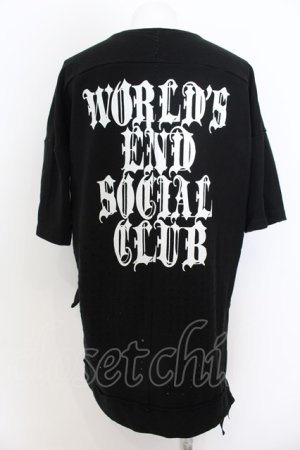 画像: 【WINTERセール】KMRii / World's End Social Club S/Sトップス ONE ブラック O-24-09-27-047-KM-sh-YM-ZT232