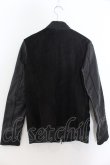 画像4: FUGA / Sweet Brest レザー切り替え MA-1ジャケット 44 ブラック O-24-09-27-082-FU-ou-YM-ZT-ML006 (4)