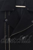 画像2: CIVARIZE / Warm ダブルウールライダースジャケット 44 ブラック O-24-09-27-087-CI-ou-YM-ZT-M125 (2)