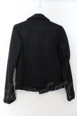 画像3: CIVARIZE / Warm ダブルウールライダースジャケット 44 ブラック O-24-09-27-087-CI-ou-YM-ZT-M125 (3)