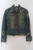 画像1: 【WINTERセール】LGB / ヴィンテージダメージデニムジャケット Gジャン S(レディース） インディゴ O-24-10-10-096-LG-ja-YM-ZT231 (1)