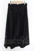 画像2: 【WINTERセール】NO ID. BLACK / TRストレッチアシンメトリードレープトラウザーズ 2 ブラック O-24-10-11-108-NO-pa-YM-ZT271 (2)