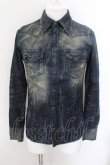 画像1: 【WINTERセール】CIVARIZE / Rumple ヴィンテージデニムシャツ 46 インディゴ O-24-10-17-008-CI-sh-YM-ZY (1)