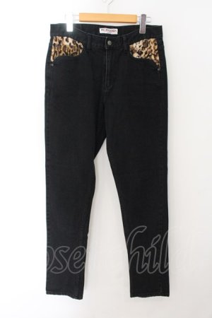 画像: 【WINTERセール】PROPA9ANDA / LEOPARD SKINNIES デニムパンツ 29 ブラック O-24-10-17-083-PR-pa-YM-ZT314
